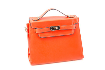 Handbag isolated white background