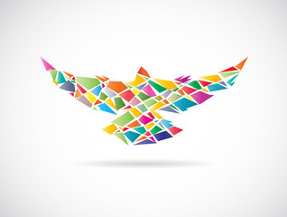 Naklejka premium Vector design of colorful birds