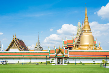 Wat Phra Kaew in Bangkok of Thailand