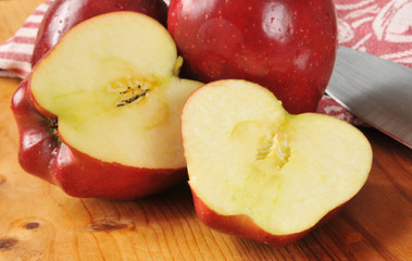 Sliced apples