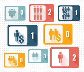 Set of design icons for Business