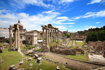 Rome - Forum romain - Foro Romano - obrazy, fototapety, plakaty
