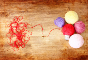 wool light bulb