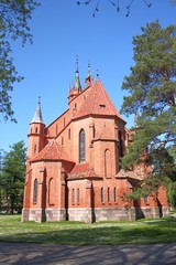 Fototapeta na wymiar Church of the Blessed Virgin Mary. Druskininkai, Lithuania