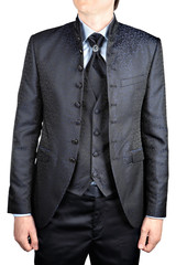 men's wedding suit with a vest