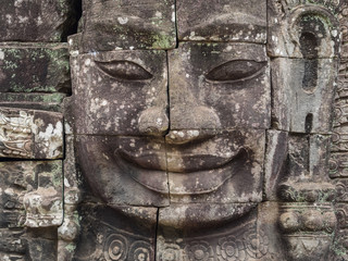 Fototapeta na wymiar The amazing Bayon temple, Siem Riep, Cambodia.