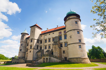 Naklejka premium View of Nowy Wisnicz castle, Poland