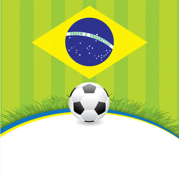Brasil Soccer green background