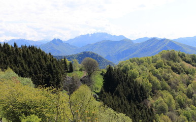 panorama dal sentiero per il Bolettone