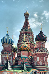 Fototapeta na wymiar Saint Basil Cathedral at Red Square, Moscow Kremlin, Russia