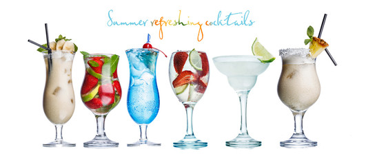 Alcoholis summer cocktails