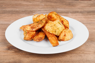 French fries potato wedges