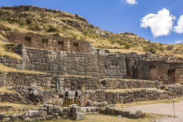 Fototapeta na wymiar Tambomachay ruins Cuzco Peru