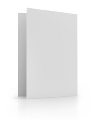 blank card, isolated on white
