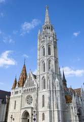 Fototapeta na wymiar Matthiaskirche, Budapest - Ungarn