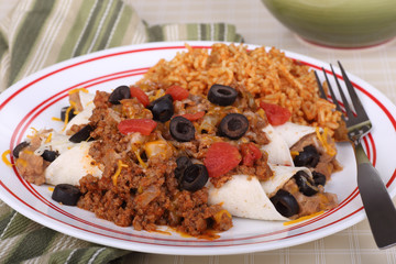 Enchilada With Meat Sauce
