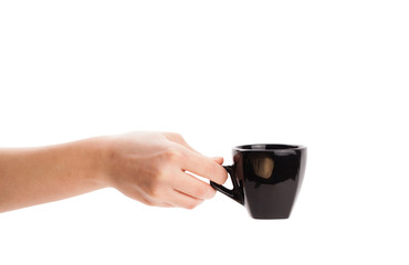 Coffee-cup with white copy space