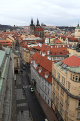 Naklejka na ściany i meble Skyline of old town in Prague