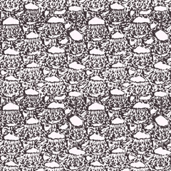 tracery seamless pattern, crochet