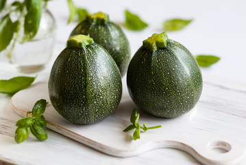 Round zucchinis