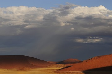 Naklejka premium Gewitterwolken im Sossusvlei an der Düne 45