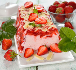 strawberry terrine