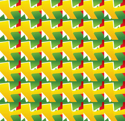 Abstract Brazil Colored Design