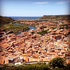 Obraz premium bosa, west sardinia, italy