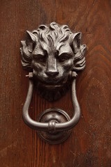 Old knocker on a door