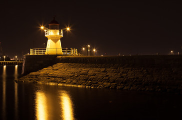 Lighthouse at night
