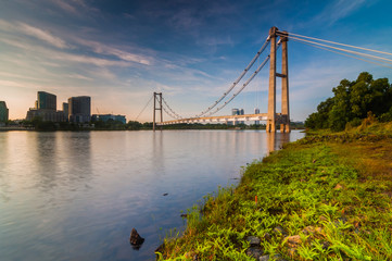 Unfinish LRT structure bridge