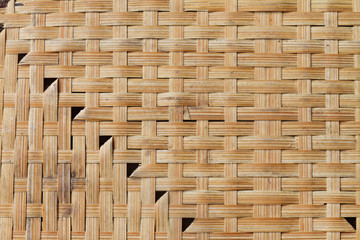 textured background of interlace bamboo stripe