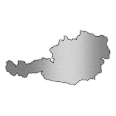 High detailed vector map - Austria.