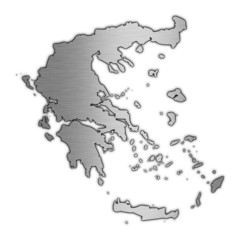 High detailed vector map - Greece.