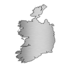 High detailed vector map - Ireland.