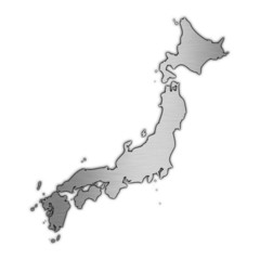 High detailed vector map - Japan.