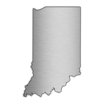 High detailed vector map - Indiana.