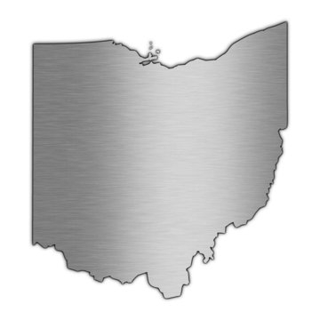 High detailed vector map - Ohio.