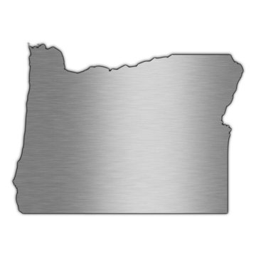 High detailed vector map - Oregon.