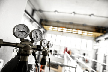 Manometer of an air compressor