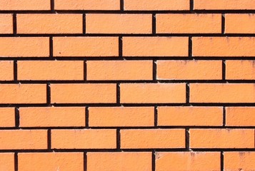 Obraz premium Ceglany mur z czerwonej cegły inżynierskiej