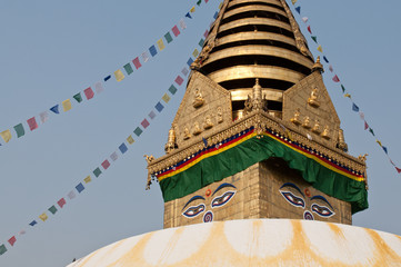 Swayabhunath stuoa in Kathmandu, Nepal