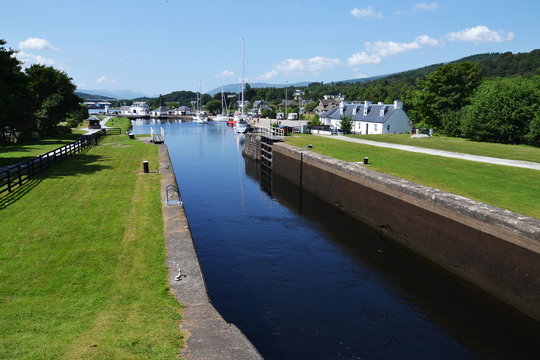 Neptune's Staircase on the Caledonian Canal,
