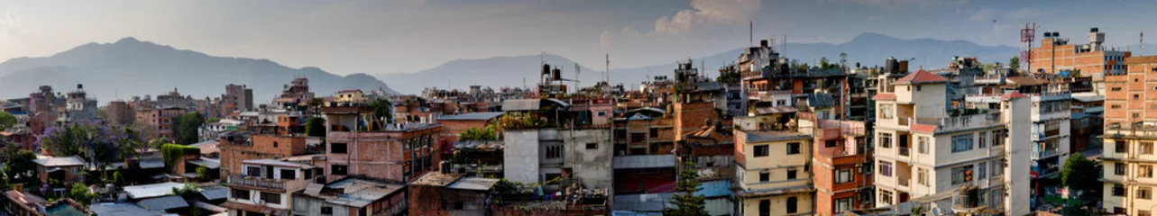 Poster Panorama stad Kathmandu, Nepal © Svitlana Belinska