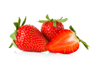 strawberries isolated