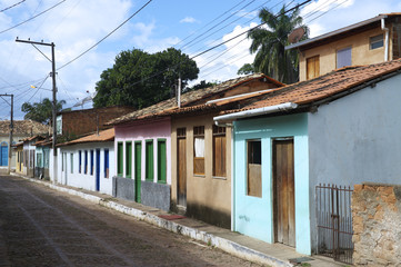 Fototapeta na wymiar Traditional Brazilian Portuguese Colonial Architecture Brazil