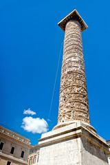Trajan column in Rome, Italy