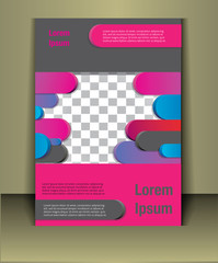 Vector brochure cover template