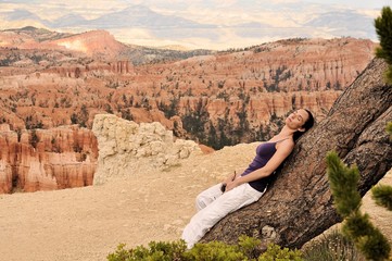 Woman in Bryce Canyon