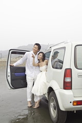 The image of asian couple